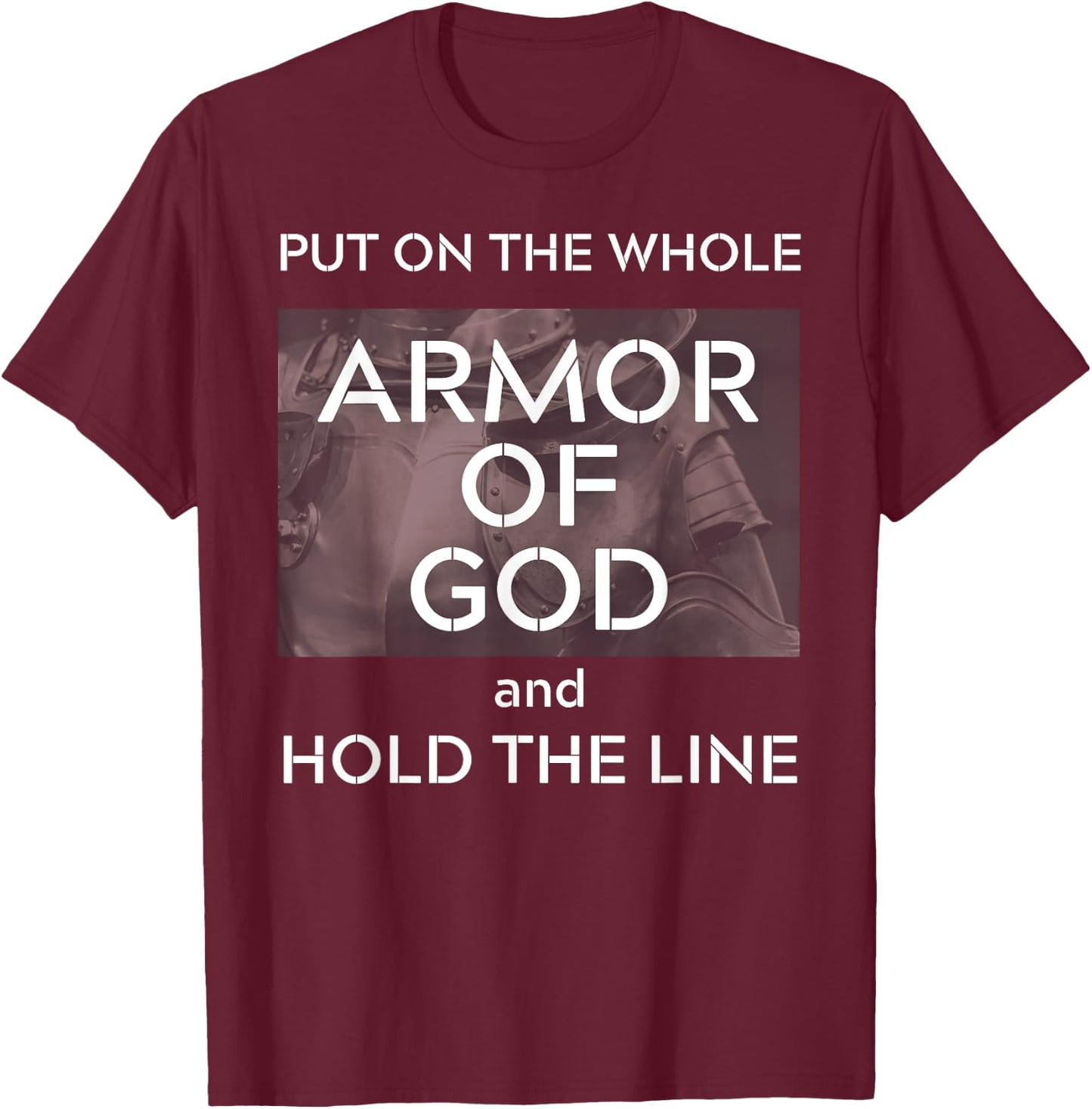 Hold The Line Christian Truckers Freedom Convoy 2022 Patriot T-Shirt - T-Shirt | Maroon