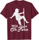 Will Dance for Car Parts Funny T-Shirt - T-Shirt | Maroon
