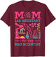 Mom Lab Assistant To The Mad Scientist Party Birthday T-Shirt - T-Shirt | Maroon