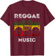 Reggae Boombox Music Rastafarian Rasta Music Box Peace T-Shirt - T-Shirt | Maroon