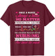 Once A Nurse Always A Nurse - Nurse Day Shirt T-Shirt - T-Shirt | Maroon