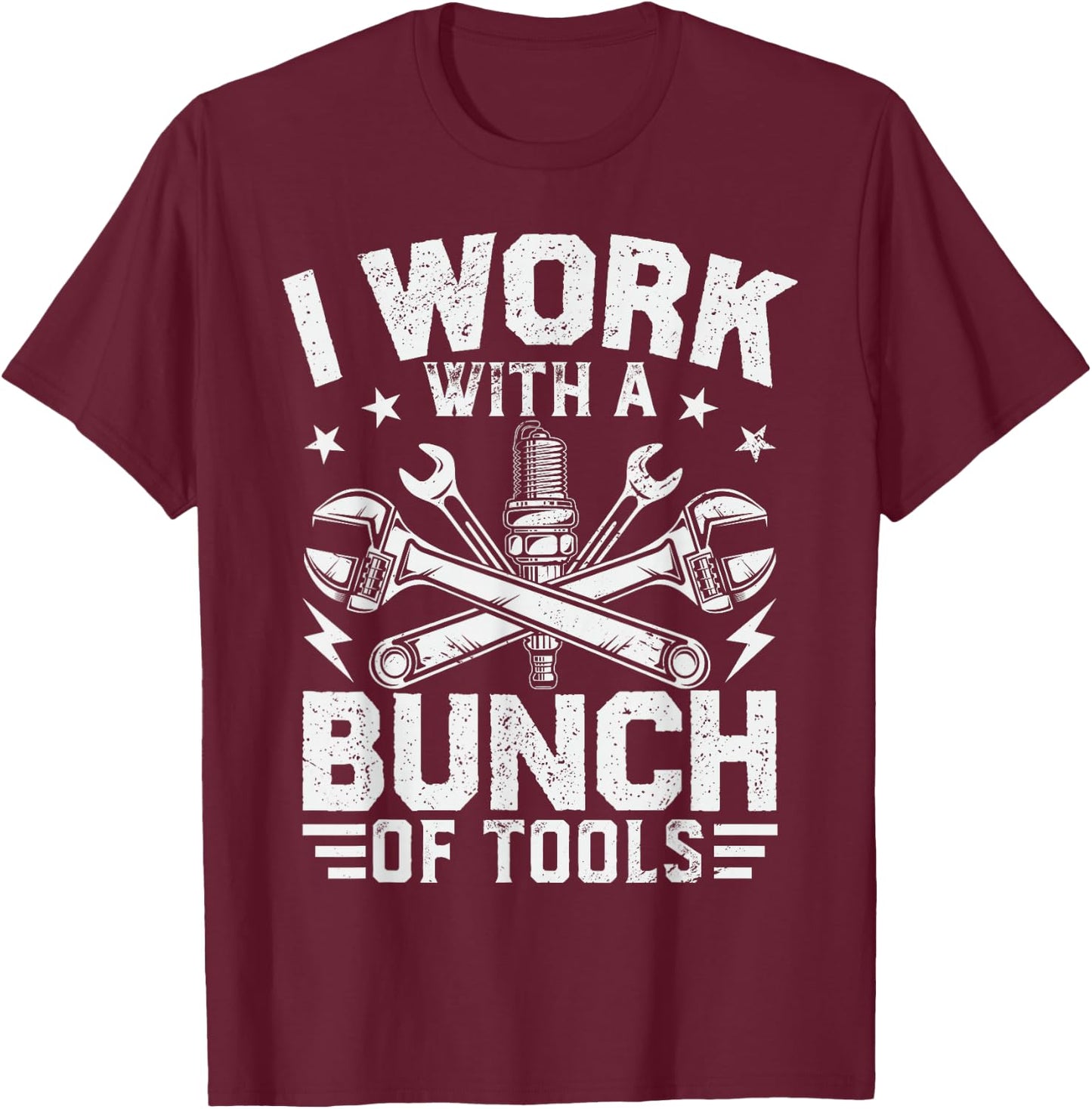Funny Mechanic Handyman Design Men Car Mechanic Lover T-Shirt - T-Shirt | Maroon