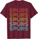 Retro Vintage Spurs T-Shirt - T-Shirt | Maroon
