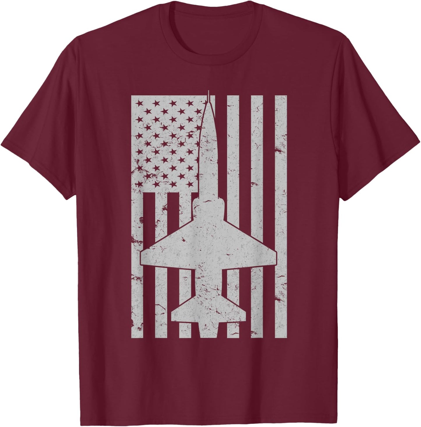 T-38 Talon Patriotic Vintage Jet Trainer Pilot Women Kids Men T-Shirt - T-Shirt | Maroon
