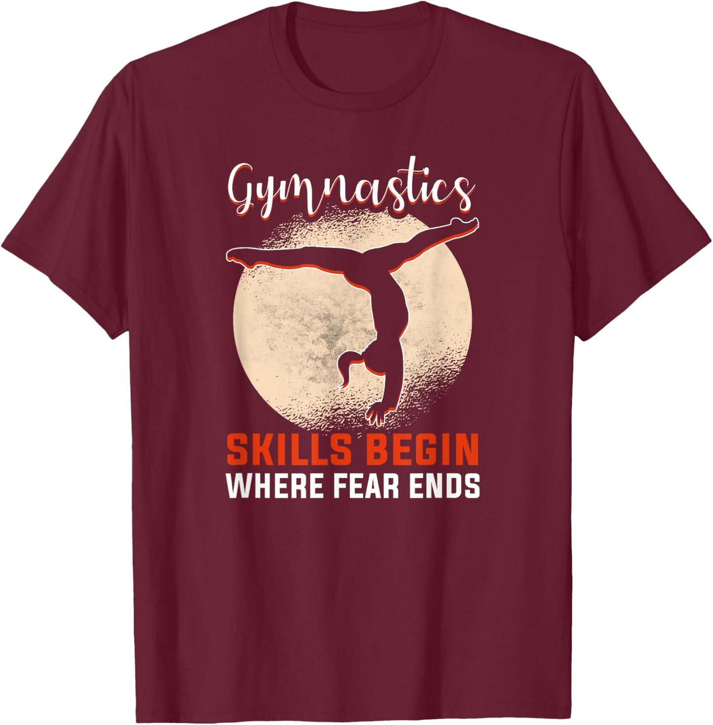 Sports gymnastics and gymnastics team acrobatics trainer gymnastics T-Shirt - T-Shirt | Maroon