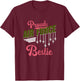 Proud Air Force Bestie Best Friend Pride Military Family T-Shirt - T-Shirt | Maroon