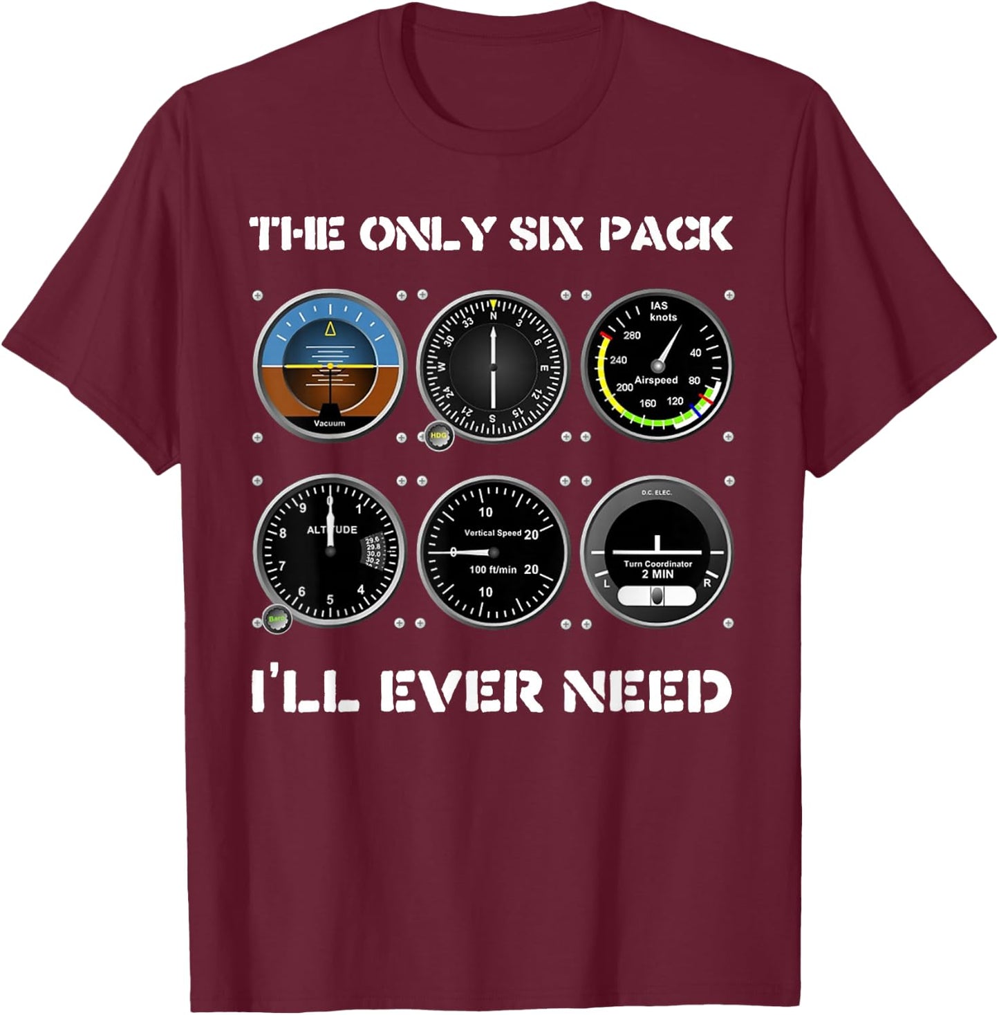 Funny Airplanes Pilot Commercial Pilots Gift T-Shirt - T-Shirt | Maroon