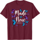 Christian Bible Verse Quote Butterfly 2 Corinthians 5:17 T-Shirt - T-Shirt | Maroon