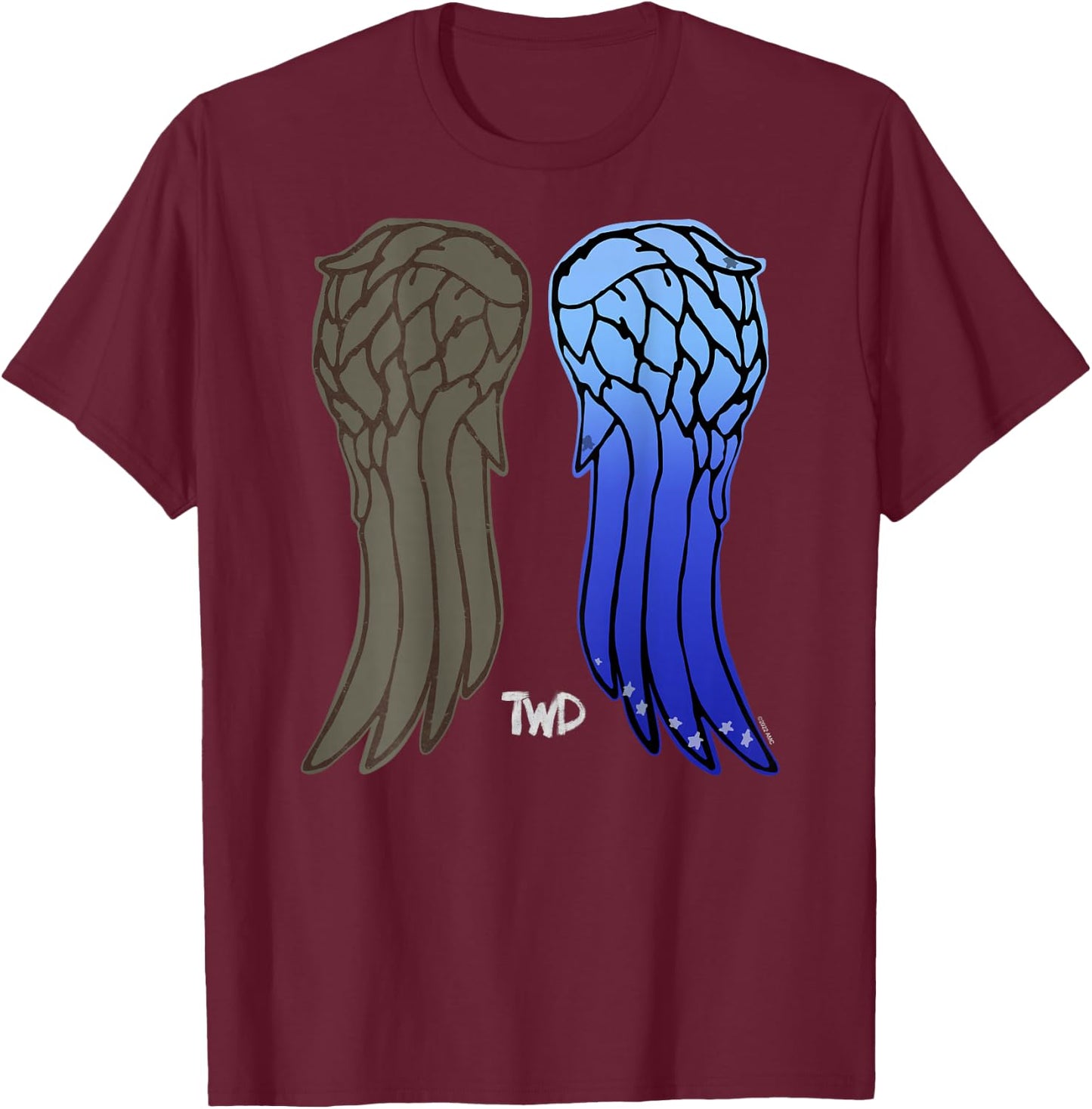 The Walking Dead Daryl Dixon New Wings Small T-Shirt - T-Shirt | Maroon