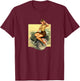 Pin-Up Girls Willys MB WW2 Vintage Poster T-Shirt - T-Shirt | Maroon