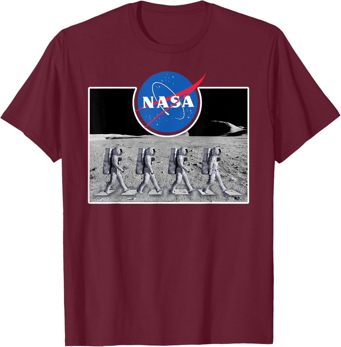 The Official Abbey Astronaut Moon Crossing NASA T-Shirt - T-Shirt | Maroon