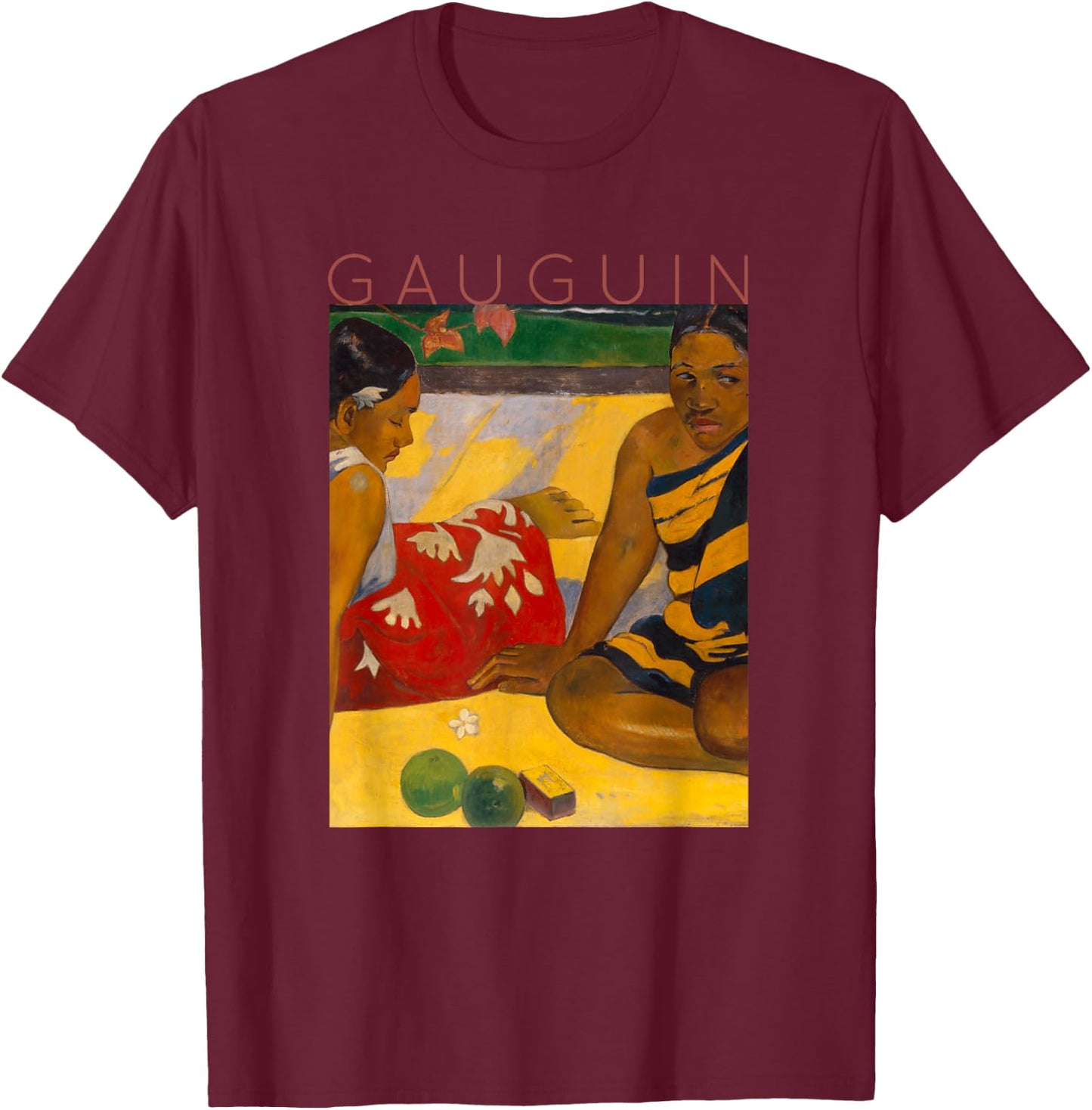Paul Gauguin - Parau Api - What News T-Shirt - T-Shirt | Maroon