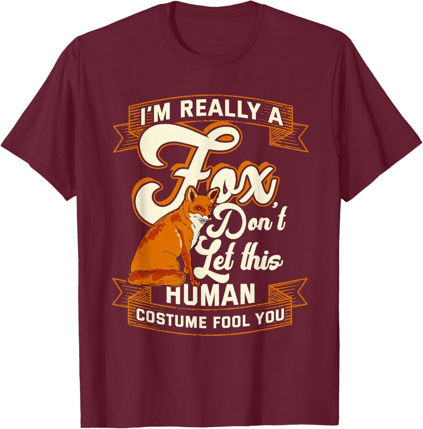 Fox Foxes Smart and Kids Women T-Shirt - T-Shirt | Maroon