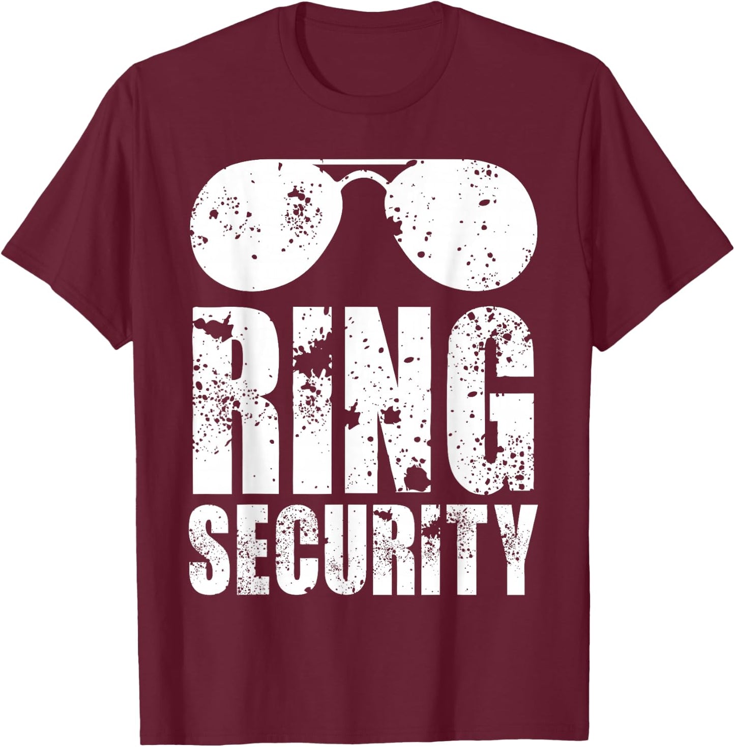 Ring Security Shirt Ring Bearer Boys Wedding Party T-Shirt - T-Shirt | Maroon