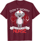 Koalafied Nurse Koala Bear Costume T-Shirt - T-Shirt | Maroon
