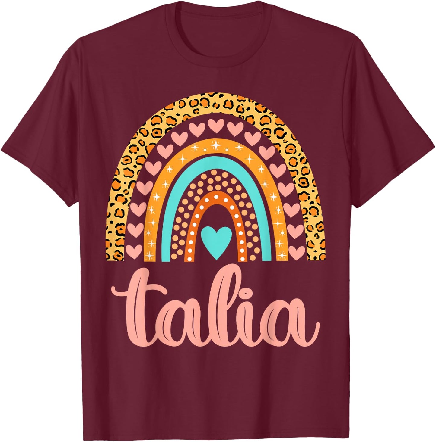 Talia Talia Name Birthday Shirt Gift T-Shirt - T-Shirt | Maroon