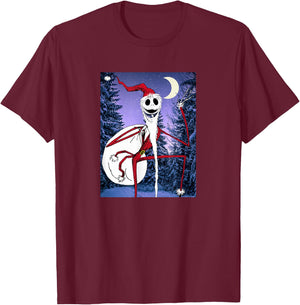 Disney - Nightmare Before Christmas Santa Jack T-Shirt - T-Shirt | Maroon