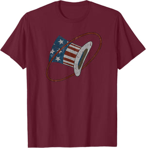 "Hat in the Ring Squadron" 94th Aero Sqdn. WW1 Insignia T-Shirt - T-Shirt | Maroon