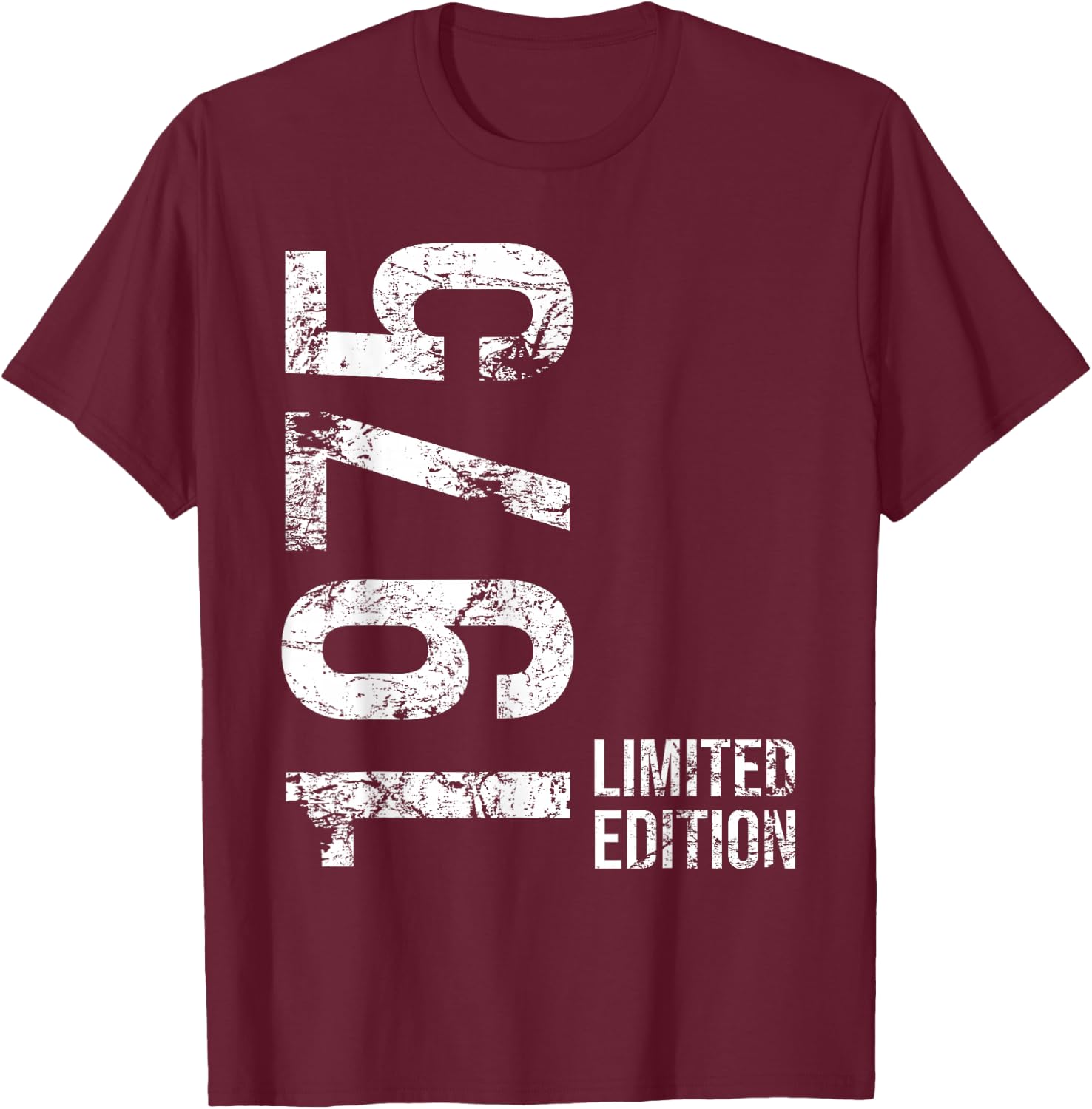 50th Birthday 50 Years Old Man Woman Vintage 1975 T-Shirt - T-Shirt | Maroon