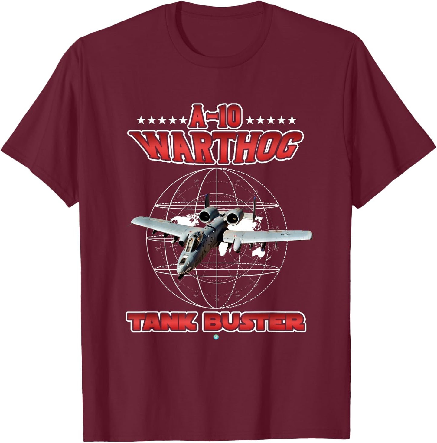 A-10 Warthog T Shirt Gift T-Shirt - T-Shirt | Maroon