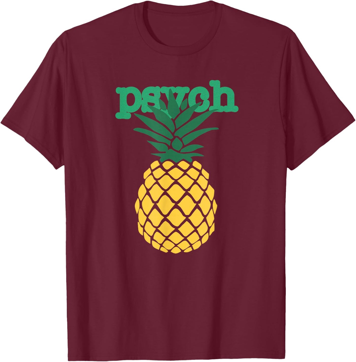 I Love Psych Gus Nicknames Pineapple Awesome Harajuku Funny T-Shirt - T-Shirt | Maroon