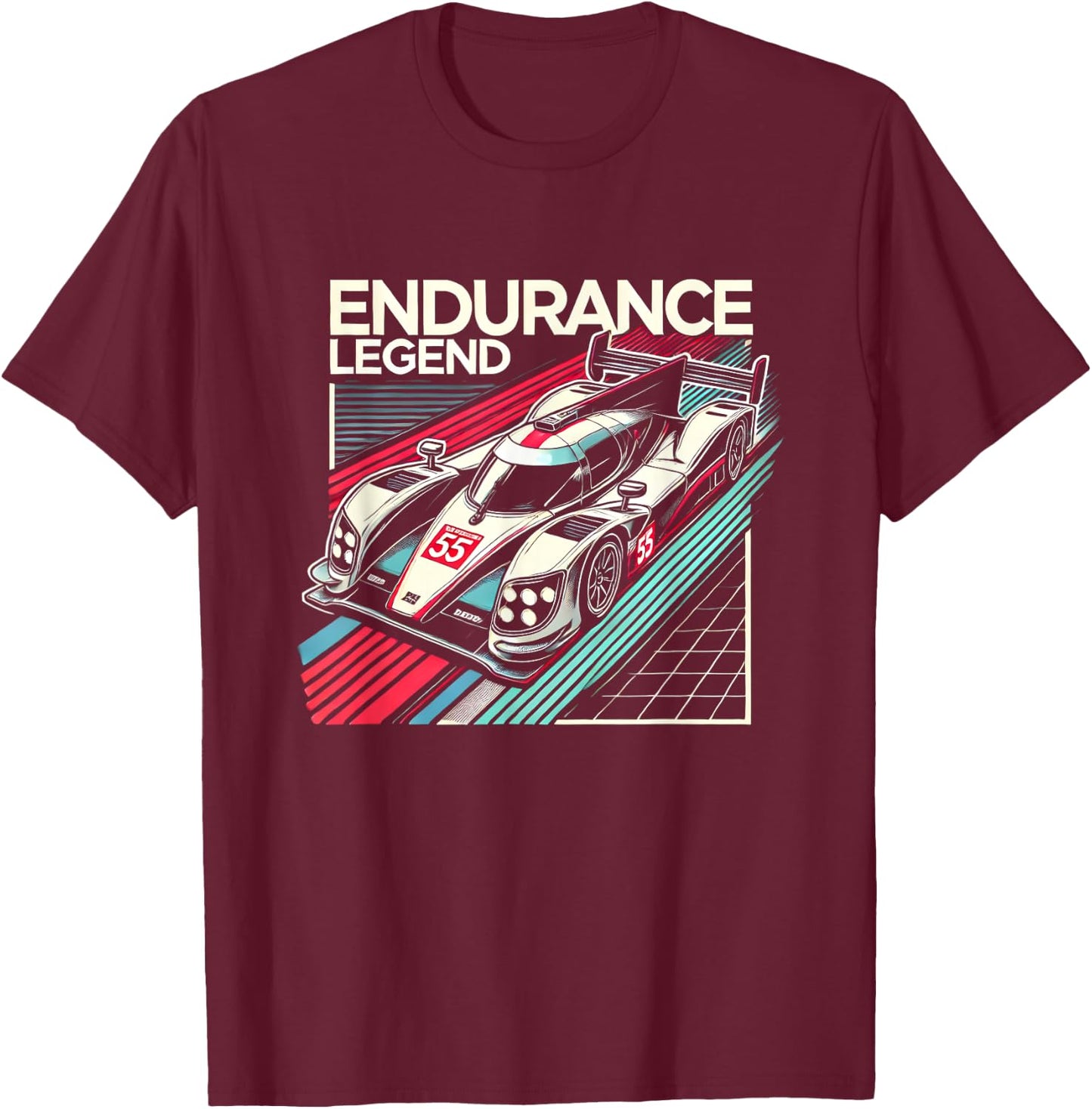 Endurance Legend Shirt Motorsport Design Cool hypercar T-Shirt - T-Shirt | Maroon