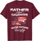 Funny Father and Daughter Hunting Partners For Life T-Shirt - T-Shirt | Maroon