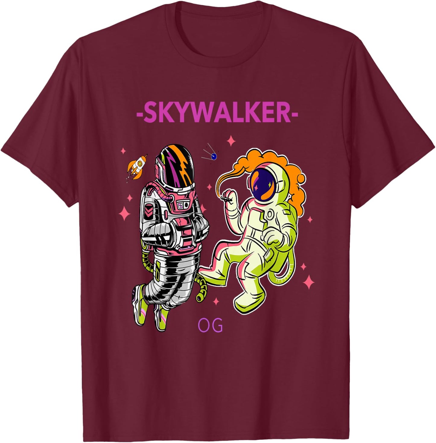 Greatest Dad Men Cannabis Strain Skywalker OG Weed Design T-Shirt - T-Shirt | Maroon