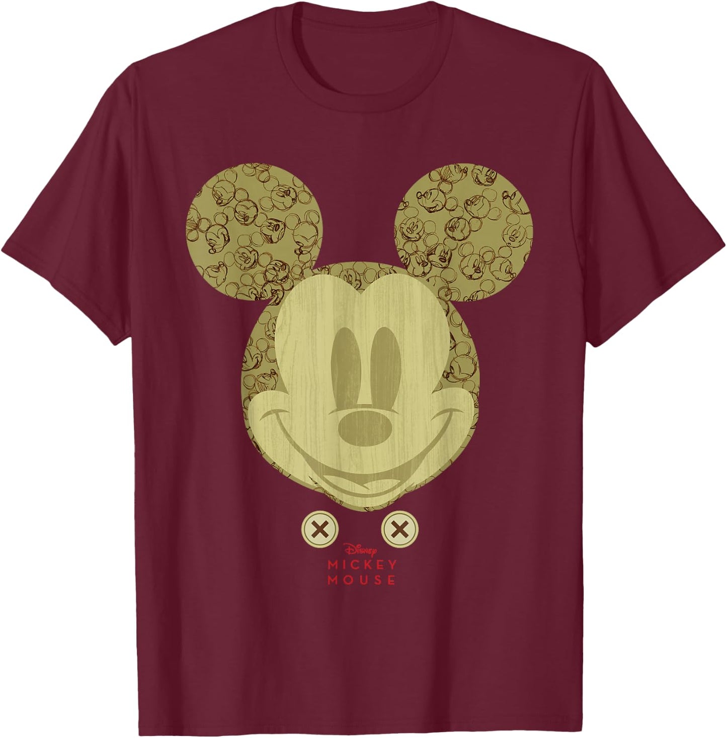 Disney Year of the Mouse Animator's Desk Mickey September T-Shirt - T-Shirt | Maroon
