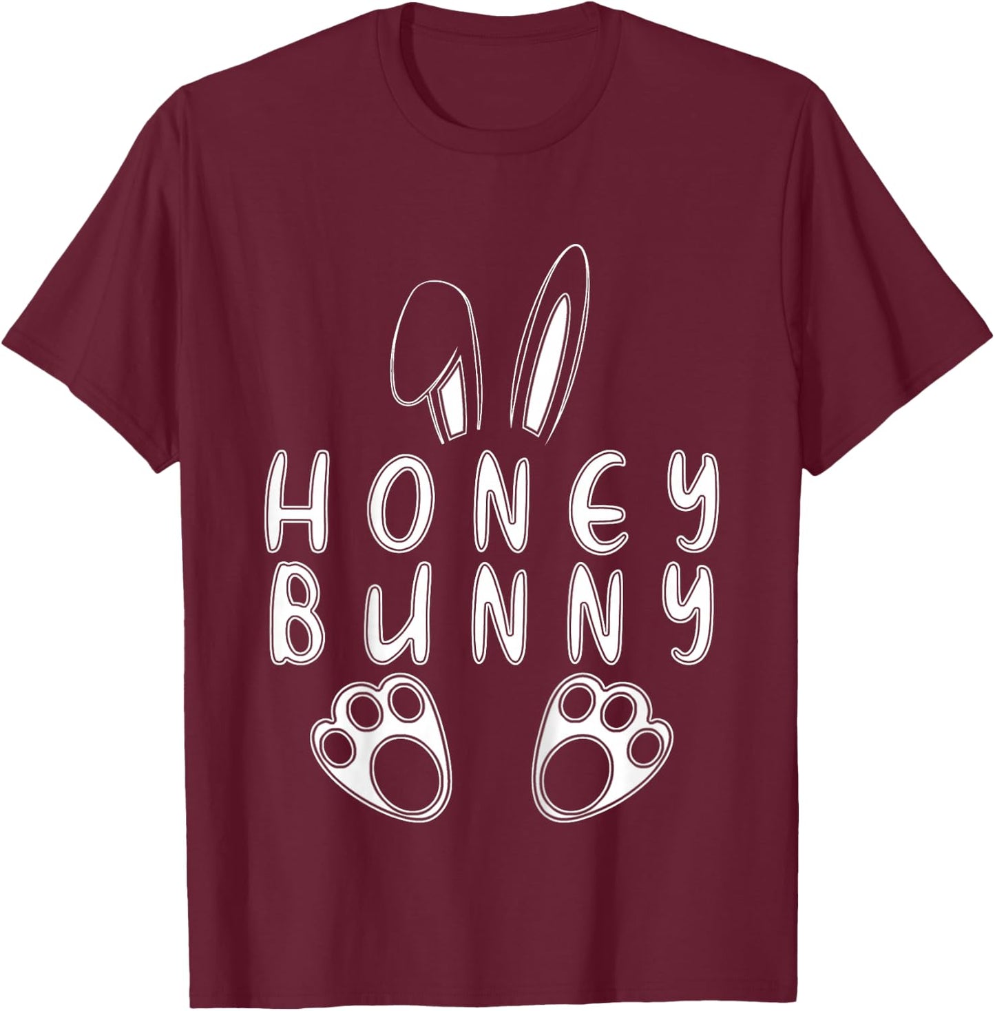 Easter Pajamas Toddler Easter Honey Bunny Easter For Kids T-Shirt - T-Shirt | Maroon