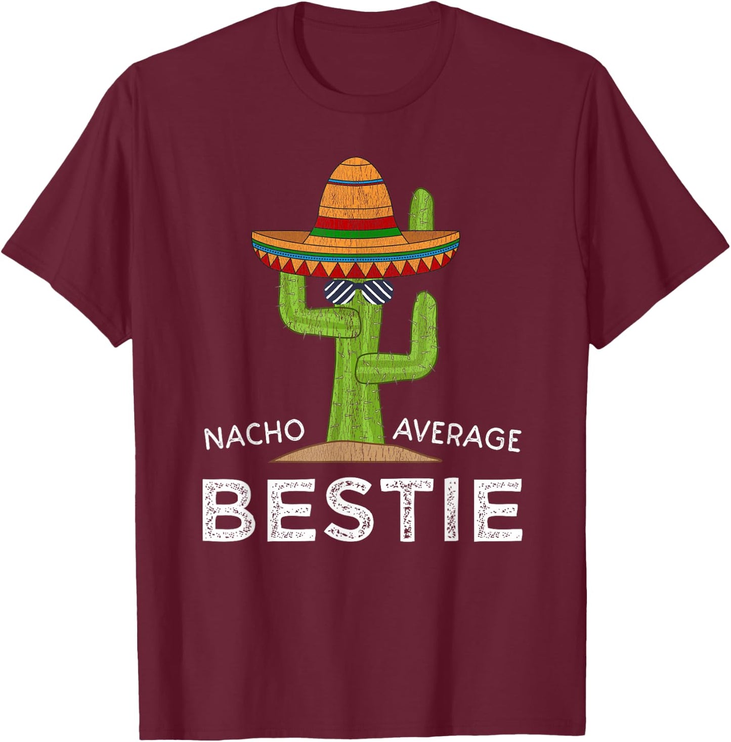 Fun Hilarious Cute Friendship BFF | Funny Best Friend Bestie T-Shirt - T-Shirt | Maroon