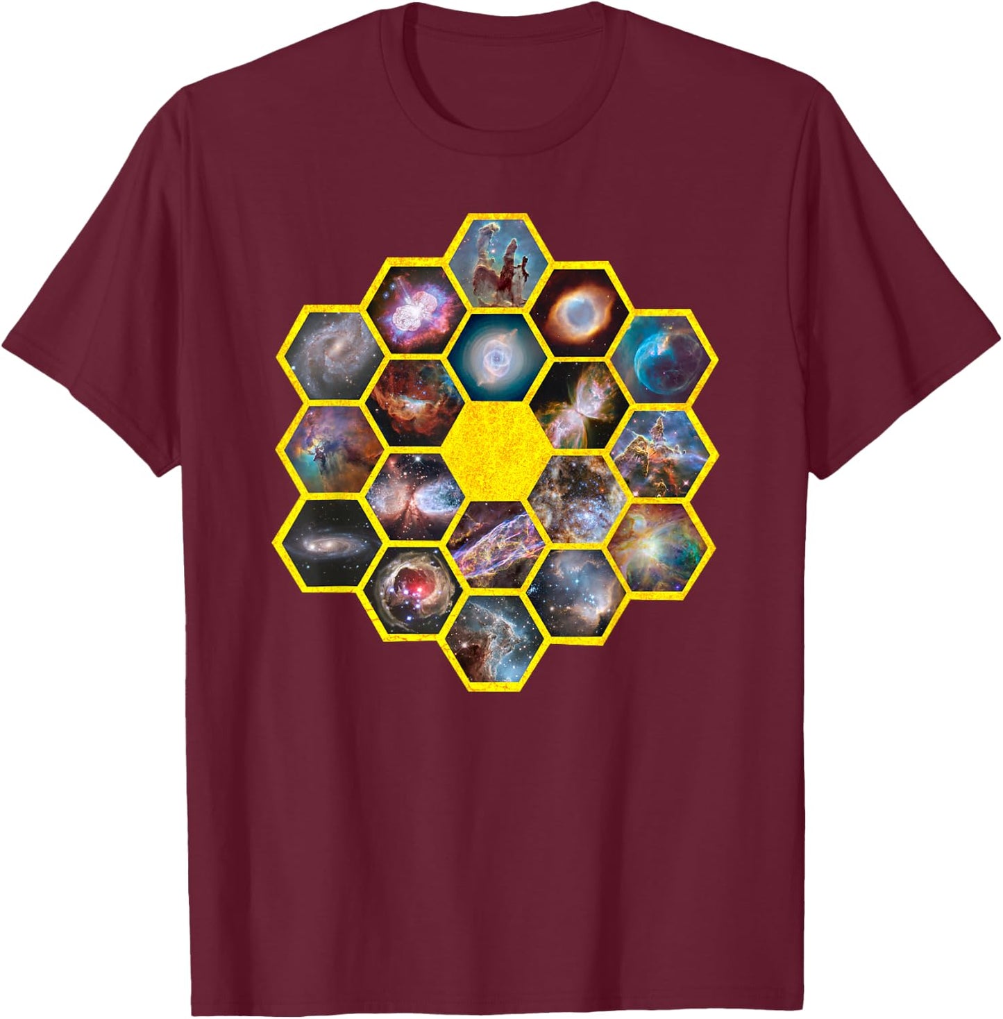 James Webb Space Telescope JWST T-Shirt - T-Shirt | Maroon