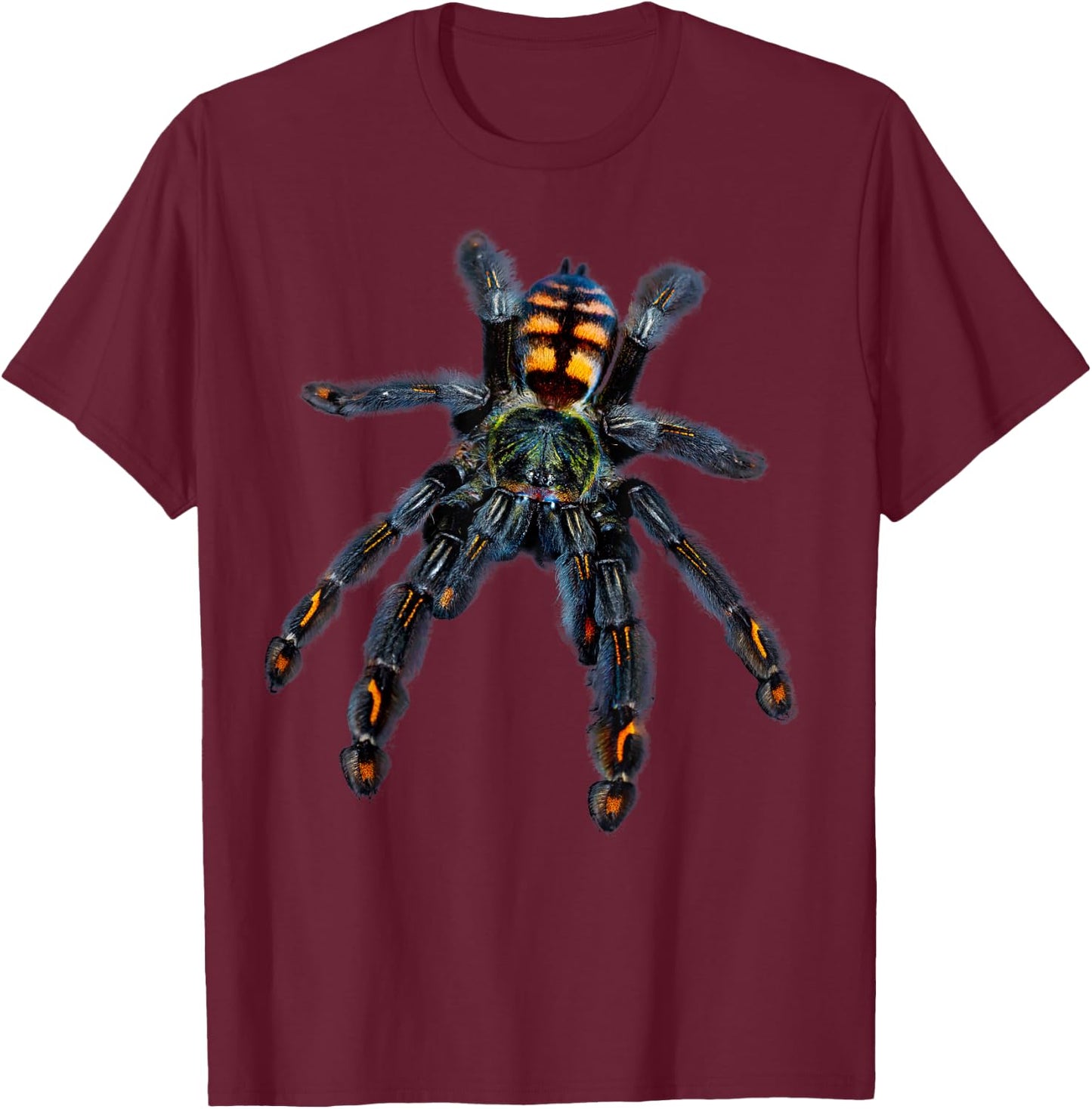Venezuelan Sun Tiger Tarantula Spider (P. irminia) T-Shirt - T-Shirt | Maroon