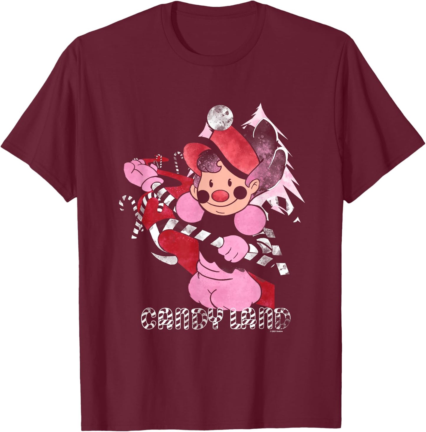 Candy Land Mr. Mint from Peppermint Forest T-Shirt - T-Shirt | Maroon