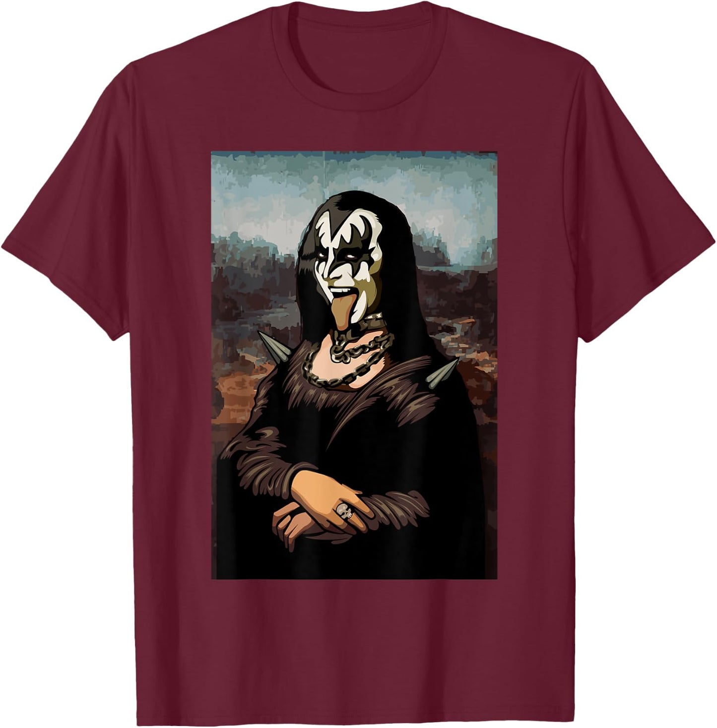 Rock N Roll Band Lazy Halloween Costume Rocker Music Lover T-Shirt - T-Shirt | Maroon