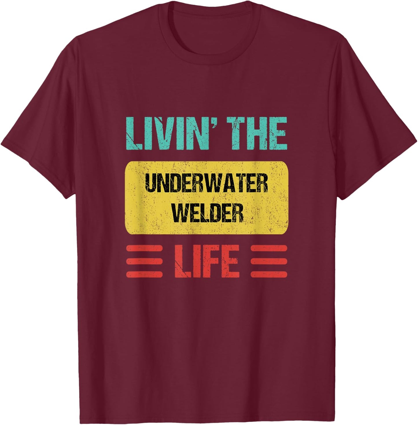 Underwater Welder T-Shirt - T-Shirt | Maroon