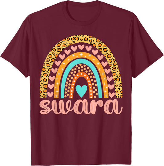 Swara Swara Name Birthday Shirt Gift T-Shirt - T-Shirt | Maroon