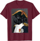 Dog Dad Mom Pug Shirt Men Women Funny Cute Black Pug T-Shirt - T-Shirt | Maroon