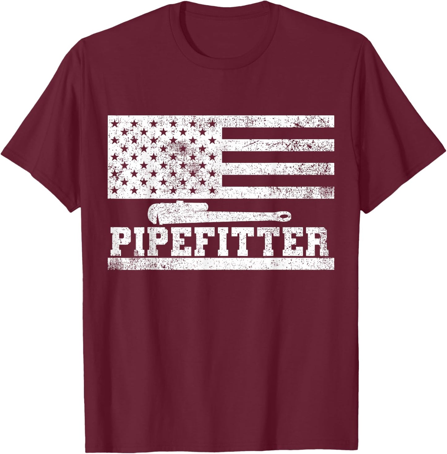 Pipefitter T-Shirt - T-Shirt | Maroon