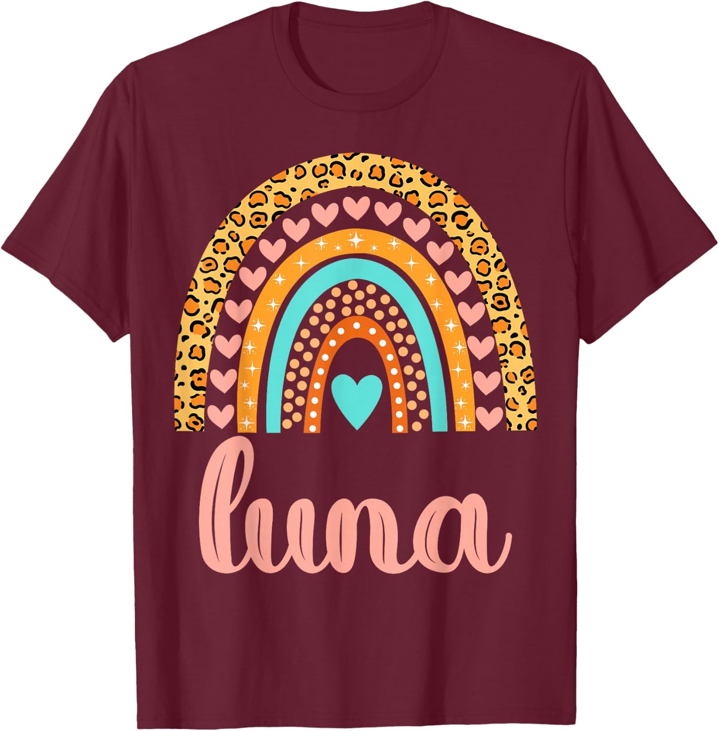 Luna Luna Name Birthday Shirt Gift T-Shirt - T-Shirt | Maroon