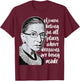 Vintage Ruth Bader Ginsburg RBG Gift T-Shirt - T-Shirt | Maroon