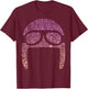 Pilots Hat Silhouette Aviation Enthusiast Gear Pilot T-Shirt - T-Shirt | Maroon