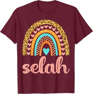 Selah Selah Name Birthday Shirt Gift T-Shirt - T-Shirt | Maroon