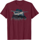 "Winter Flying" C-172 Skyhawk Airplane Vintage Pilot T-Shirt - T-Shirt | Maroon