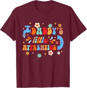 Future Plumber Baby Daddy & Me Daddy's Little Apprentice T-Shirt - T-Shirt | Maroon