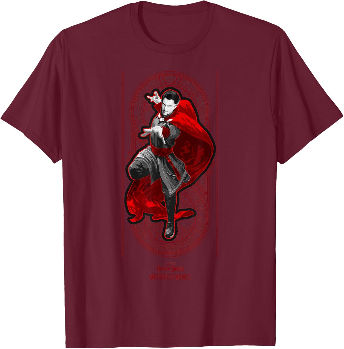 Marvel Doctor Strange In The Multiverse Of Madness Portrait T-Shirt - T-Shirt | Maroon