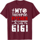My Favorite Baseball Pitcher Gigi Of A Baseball Pitcher T-Shirt - T-Shirt | Maroon