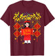 Cute Vietnamese Lunar New Year Horse Kids Girls Lucky Money T-Shirt - T-Shirt | Maroon