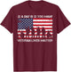 22 A Day Veteran Lives Matter T-Shirt - T-Shirt | Maroon