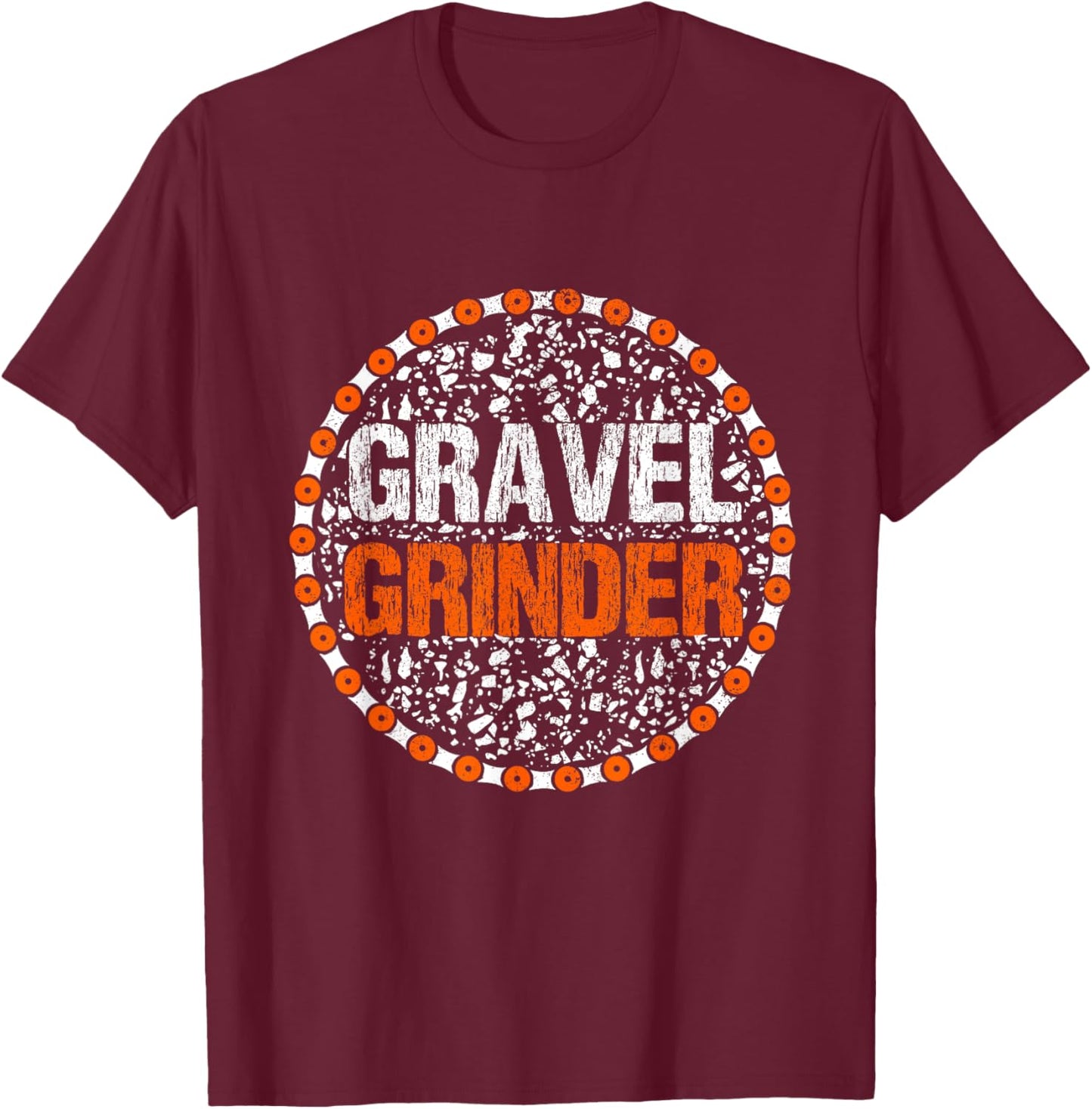 Gravel Bike Road Racing Bicycle Cyclocross T-Shirt - T-Shirt | Maroon